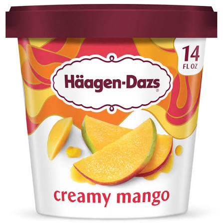 HAAGEN DAZS MANGO ICE CREAM 14 OZ