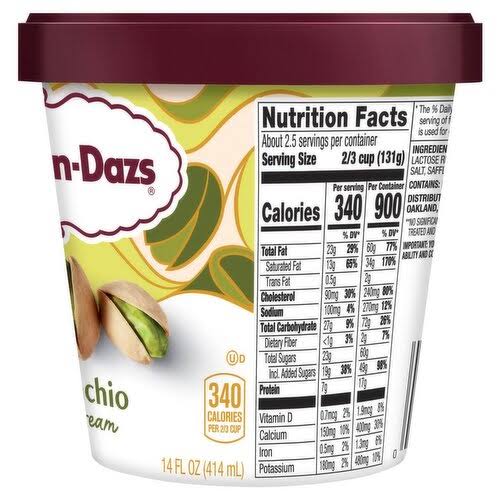 HAAGEN DAZS PISTACHIO ICE CREAM 1 PINT