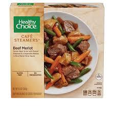 HEALTHY CHOICE CAFÉ STEAMERS BEEF MERLOT 9.5 OZ # ROCK VALUE PRODUCT. ORDER BY  WEDNESDAY EVENING NOV 14 FOR NOV 19 DELIVERY#