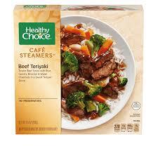 HEALTHY CHOICE CAFÉ STEAMERS BEEF TERIYAKI  9.5 OZ # ROCK VALUE PRODUCT. ORDER BY  WEDNESDAY EVENING NOV 14 FOR NOV 19 DELIVERY#