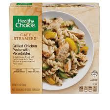 HEALTHY CHOICE CAFÉ STEAMERS GRILLED CHICKEN PESTO WITH VEGETABLES 9.9 OZ # ROCK VALUE PRODUCT. ORDER BY  WEDNESDAY EVENING NOV 14 FOR NOV 19 DELIVERY#