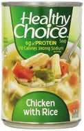 HEALTHY CHOICE CHICKEN WITH RICE SOUP 15 OZ