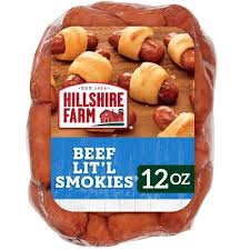 HILLSHIRE FARM BEEF LIT'L SMOKIES SMOKED SAUSAGE 12 OZ #ROCK VALUE-ORDER BY THURSDAY EVENING AUG 19  ARRIVING AUG 27  FOR DELIVERY#