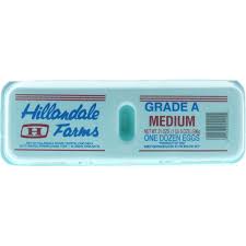 HILLANDALE FARMS MEDIUM EGGS 12 CT