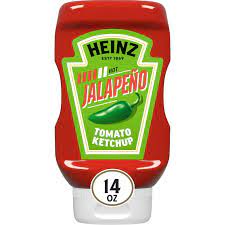 HEINZ TOMATO KETCHUP BLENDED WITH JALAPENO 14 OZ  #ROCK VALUE-ORDER BY  MONDAY EVENING NOV 26 ARRIVING DEC 04  FOR DELIVERY#