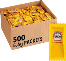 HEINZ MUSTARD PACKETS 500 CT #ROCK VALUE-ORDER BY  TUESDAY EVENING NOV 25 ARRIVING DEC 03 FOR DELIVERY#