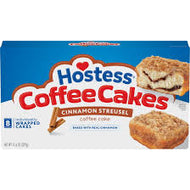HOSTESS CINNAMON STREUSEL COFFEE CAKE 1.44 OZ 8 CT #ROCK VALUE-ORDER BY TUESDAY EVENING NOV 25 ARRIVING DEC 03 FOR DELIVERY#