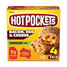 HOT POCKETS BACON, EGG, AND CHEESE CROISSANT CRUST 17 OZ 4 PACK