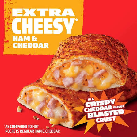 HOT POCKETS EXTRA CHEESE HAM AND CHEDDAR 17 OZ 4 CT NUTRITION
