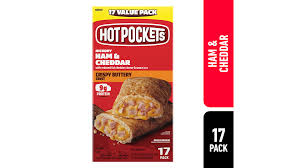 HOT POCKETS HAM & CHEDDAR CHEESE SANDWICHES 17 CT #ROCK VALUE PRODUCT. ORDER BY  WEDNESDAY EVENING NOV 14 FOR NOV 19 DELIVERY #