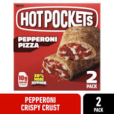 HOT POCKETS PEPPERONI PIZZA SANDWICHES 2 CT 9 OZ #ROCK VALUE PRODUCT. ORDER BY  WEDNESDAY EVENING NOV 14 FOR NOV 19 DELIVERY #