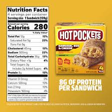 HOT POCKETS SAUSAGE, EGG, AND CHEESE CROISSANT CRUST 17 OZ 4 PACK