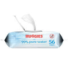 HUGGIES 99% PURE WATER UNSCENTED WIPES 1 FLIP-TOP PK 56 WIPES  #ROCK VALUE PRODUCT ORDER BY MONDAY NOV 19 ARRIVING NOV 27 FOR DELIVERY#