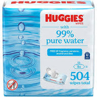 HUGGIES 99% PURE WATER UNSCENTED WIPES 3 FLIP-TOP PACKS 168 WIPES 504 TOTAL #ROCK VALUE PRODUCT ORDER BY MONDAY NOV 19 ARRIVING NOV 27 FOR DELIVERY#