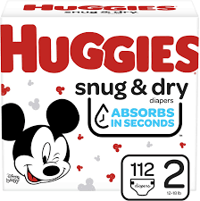 HUGGIES SNUG & DRY DIAPERS SIZE 2  100 COUNT #ROCK VALUE PRODUCT ORDER BY MONDAY NOV 26 ARRIVING DEC 04 FOR DELIVERY#