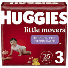 HUGGIES LITTLE MOVERS DIAPERS SIZE 3 25 CT  #ROCK VALUE PRODUCT ORDER BY MONDAY NOV 19 ARRIVING NOV 27 FOR DELIVERY#