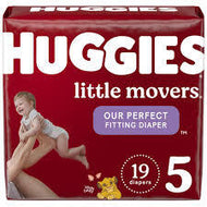 HUGGIES LITTLE MOVERS DIAPERS SIZE 5 19 CT  #ROCK VALUE PRODUCT ORDER BY MONDAY NOV 19 ARRIVING NOV 27 FOR DELIVERY#