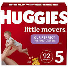 HUGGIES LITTLE MOVERS PERFECT FITTING DIAPERS 132 CT (27+ LBS) SIZE 5 #ROCK VALUE PRODUCT ORDER BY MONDAY NOV 19 ARRIVING NOV 27 FOR DELIVERY#