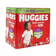 HUGGIES LITTLE MOVERS PERFECT FITTING DIAPERS 132 CT (27+ LBS) SIZE 5 #ROCK VALUE PRODUCT ORDER BY TUESDAY DEC 23  ARRIVING DEC 31 FOR DELIVERY#