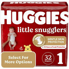 HUGGIES LITTLE SNUGGLERS DIAPERS SIZES NEWBORN 148 CT & SIZE 1 32 CT COMBO #ROCK VALUE PRODUCT ORDER BY MONDAY NOV 19 ARRIVING NOV 27 FOR DELIVERY#