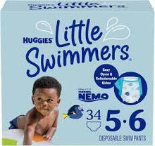 HUGGIES LITTLE SWIMMERS SWIM DIAPERS SIZE 5/6 34 CT (32+ LBS) #ROCK VALUE PRODUCT ORDER BY MONDAY NOV 19 ARRIVING NOV 27 FOR DELIVERY#