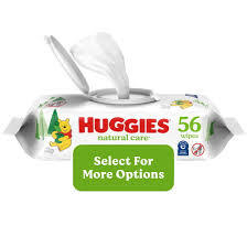 HUGGIES NATURAL CARE SENSITIVE BABY WIPES UNSCENTED 1 PK 56 CT #ROCK VALUE PRODUCT ORDER BY MONDAY NOV 19 ARRIVING NOV 27 FOR DELIVERY#