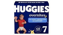 HUGGIES OVERNITES NIGHTIME BABY DIAPERS  SIZE 7 68 CT (41+ LBS) #ROCK VALUE PRODUCT ORDER BY MONDAY NOV 19 ARRIVING NOV 27 FOR DELIVERY#