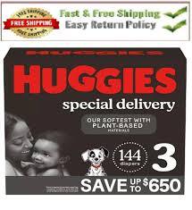 HUGGIES SKIN ESSENTIALS BABY DIAPERS SIZE 3 144 CT (16-28 LBS) #ROCK VALUE PRODUCT ORDER BY MONDAY NOV 19 ARRIVING NOV 27 FOR DELIVERY#