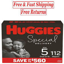 HUGGIES SKIN ESSENTIALS BABY DIAPERS SIZE 5 112 CT (27+ LBS) #ROCK VALUE PRODUCT ORDER BY MONDAY NOV 26 ARRIVING DEC 04 FOR DELIVERY#