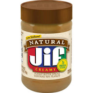 Jif Natural Creamy Low Sodium Peanut Butter 16 oz Non GMO Gluten Free