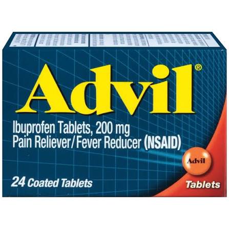 ADVIL IBUPROFEN TABLETS 200 MG 24 CT