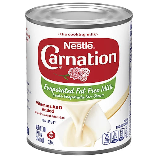 Carnation Evaporated Fat Free Milk 12 oz