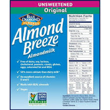 ALMOND BREEZE ORIGINAL UNSWEETENED 64 OZ