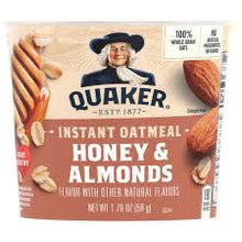 QUAKER INSTANT OATMEAL HONEY & ALMONDS 1.69 OZ