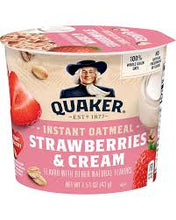 QUAKER INSTANT OATMEAL STRAWBERRIES & CREAM 1.69 OZ