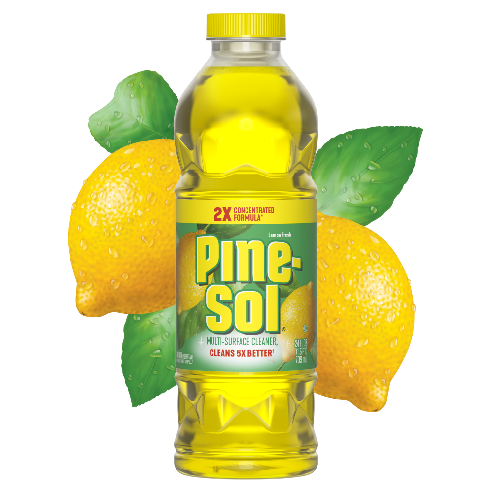 Pine-Sol 2X’s Concentrated Multi-Surface Cleaner & Disinfectant Liquid Lemon Fresh Scent, 60 Fl Oz