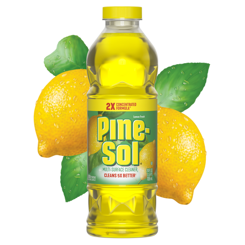 Pine-Sol 2X’s Concentrated Multi-Surface Cleaner & Disinfectant Liquid Lemon Fresh Scent, 60 Fl Oz