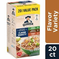 QUAKER INSTANT OATMEAL VARIETY VALUE PACK 20 CT