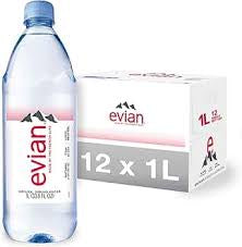 eVIAN NATURAL SPRING BOTTLED WATER 1 L 12 PACK #ROCK VALUE-ORDER BY TUESDAY EVENING NOV 04 ARRIVING NOV 12FOR DELIVERY#