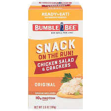 BUMBLE BEE SNACK ON THE RUN CHICKEN SALAD & CRACKERS 3.5 OZ