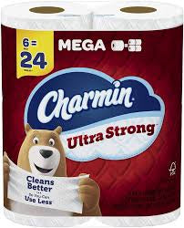 CHARMIN ULTRA STRONG MEGA ROLLS 6=24