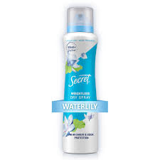 SECRET 48 HR WATERLILY & ARGAN OIL DRY SPRAY DEODORANT DRY SPRAY 4.1 OZ