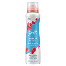 SECRET 48 HR TROPICAL HIBISCUS & ARGAN OIL DRY SPRAY DEODORANT DRY SPRAY 4.1 OZ