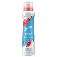 SECRET 48 HR TROPICAL HIBISCUS & ARGAN OIL DRY SPRAY DEODORANT DRY SPRAY 4.1 OZ