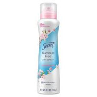 SECRET 48 HR CHERRY BLOSSOM ALUMINUM FREE DRY SPRAY DEODORANT 4.1 OZ