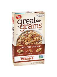 POST GREAT GRAINS CRUNCHY PECANS 19 OZ