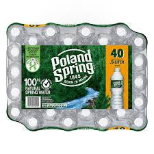 POLAND SPRING 100% NATURAL SPRING WATER 16.9 OZ 40 PACK