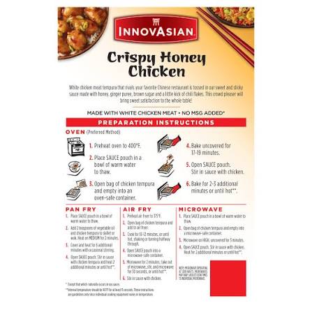 INNOVASIAN CRISPY HONEY CHICKEN 18 OZ