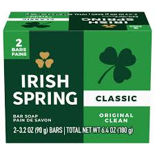 IRISH SPRING SOAP CLASSIC 3.2 OZ 2 BARS (6.4 0Z)