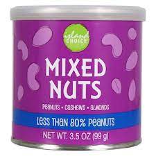 ISLAND CHOICE MIXED NUTS 3.5 OZ